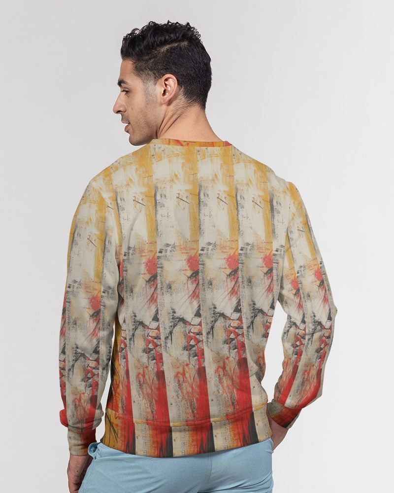 eyes Men's All-Over Print Classic French Terry Crewneck Pullover